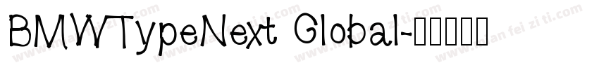 BMWTypeNext Global字体转换